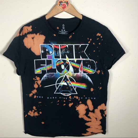 Pink Floyd graphic tee distressed tie-dyed - Picture 2 of 6